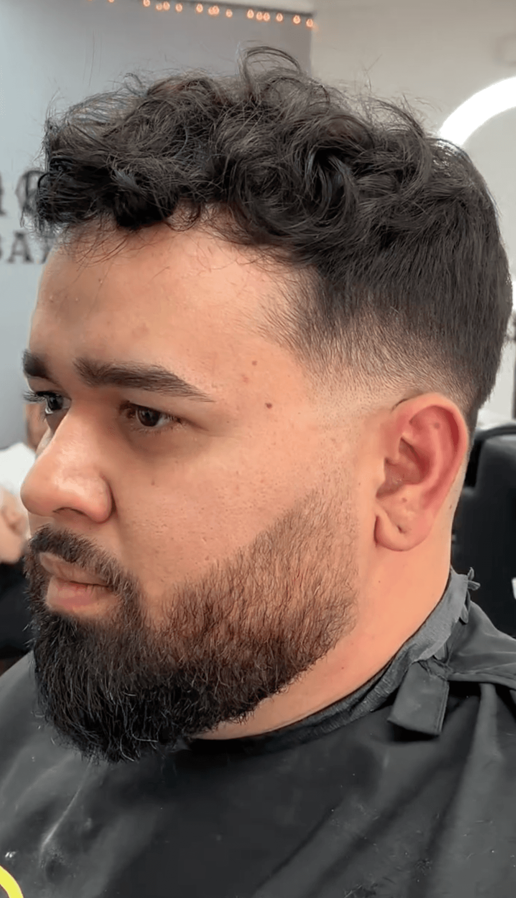 Rizado con barba